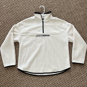 H&M size small creme/black fleece